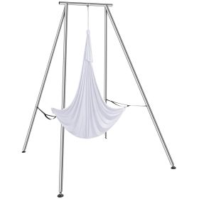 Aerial Yoga Frame & Yoga Hammock, 9.67 ft Height Professional Yoga Swing Stand Comes with 6.6 Yards Aerial Hammock