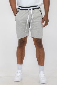 Weiv Mens French Terry Sweat Short (Color: Grey, size: M)