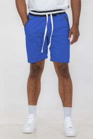 Weiv Mens French Terry Sweat Short (Color: ROYAL, size: 3XL)