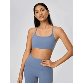 JupiterGear Crisscross Cami (Color: Dusty Blue, size: 6)