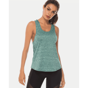 JupiterGear Scoop-Neck Long Tank Top (Color: Light Green, size: XL)