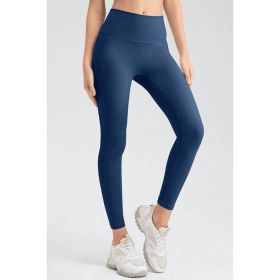 JupiterGear High-Waisted Classic Leggings (Color: Dark Blue, size: M)